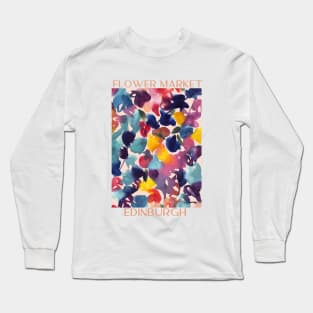 Abstract Flower Market Illustration 33 Long Sleeve T-Shirt